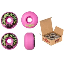 Slime Balls Skateboard Wheels and Independent Bearings Combo 54mm Snot Rockets 