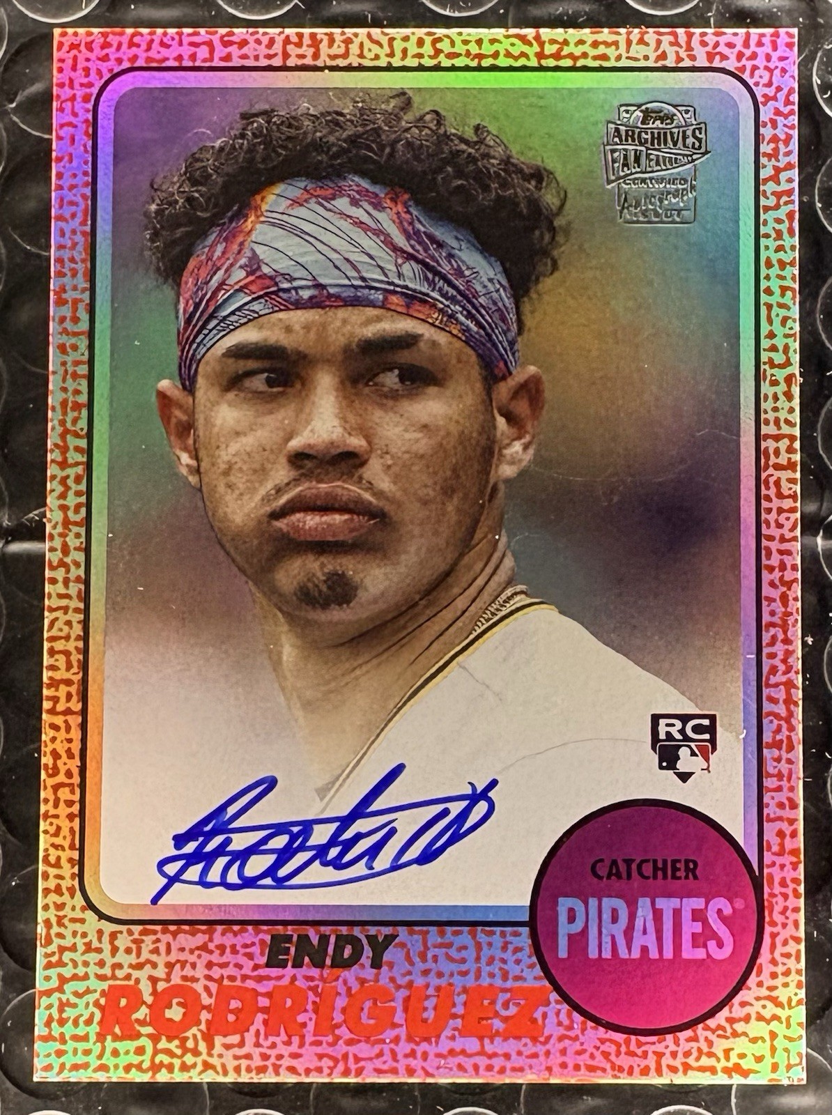 2024 Endy Rodriguez Red RC Auto /10 Topps Archives Fan Favorites #68FF-ER