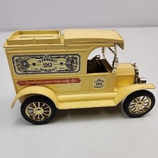 Ertl die cast coin bank 1913 Ford model T van old farmers almanac decals. NO BOX