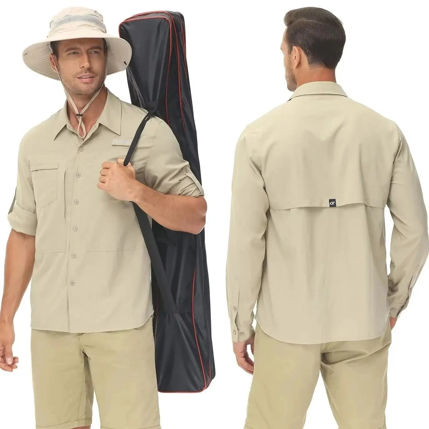 Men UPF 50+ Fishing Shirt Long Sleeve Sun Protection Hiking Tactical Work Top
Opens in a new window