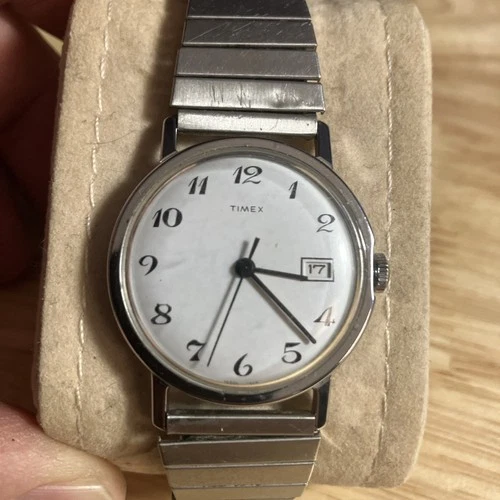 Vintage 1972 Timex Mercury 16550 2572 Mens Manual Wind Watch w/ Date Indicator