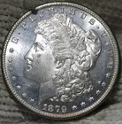 1879-s Morgan Silver Dollar Brilliant Uncirculated  Cameo & Slight Mirrors