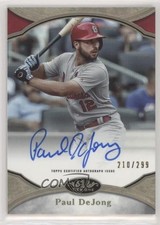 2020 Topps Tier One Prime Performers 210/299 Paul DeJong #PPA-PDE Auto 0l6z