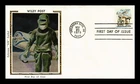 US COVER WILEY POST AVIATION PIONEER AIR MAIL FDC COLORANO SILK CACHET