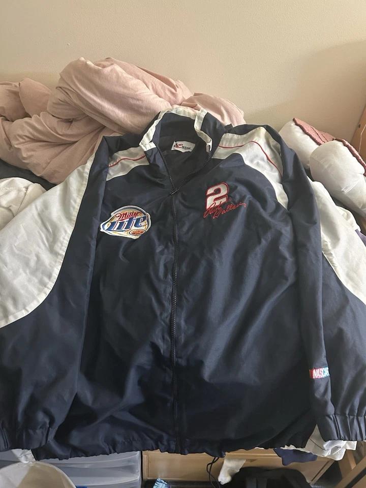 Chaqueta de Colección NASCAR Rusty Wallace Miller Lite Bordada Chase Authentics XXL Foto 2 de 3