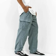 Vans Loose Cargo Seafoam Green Corduroy Pants Size 29