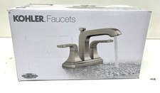 Kohler Rubicon 4 in. Centerset 2 Handle Bathroom Faucet Brushed Nickel