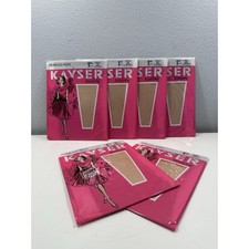 VINTAGE Kayser Hosiery Seamless-Clear Beige Sz10 X 6 NEW