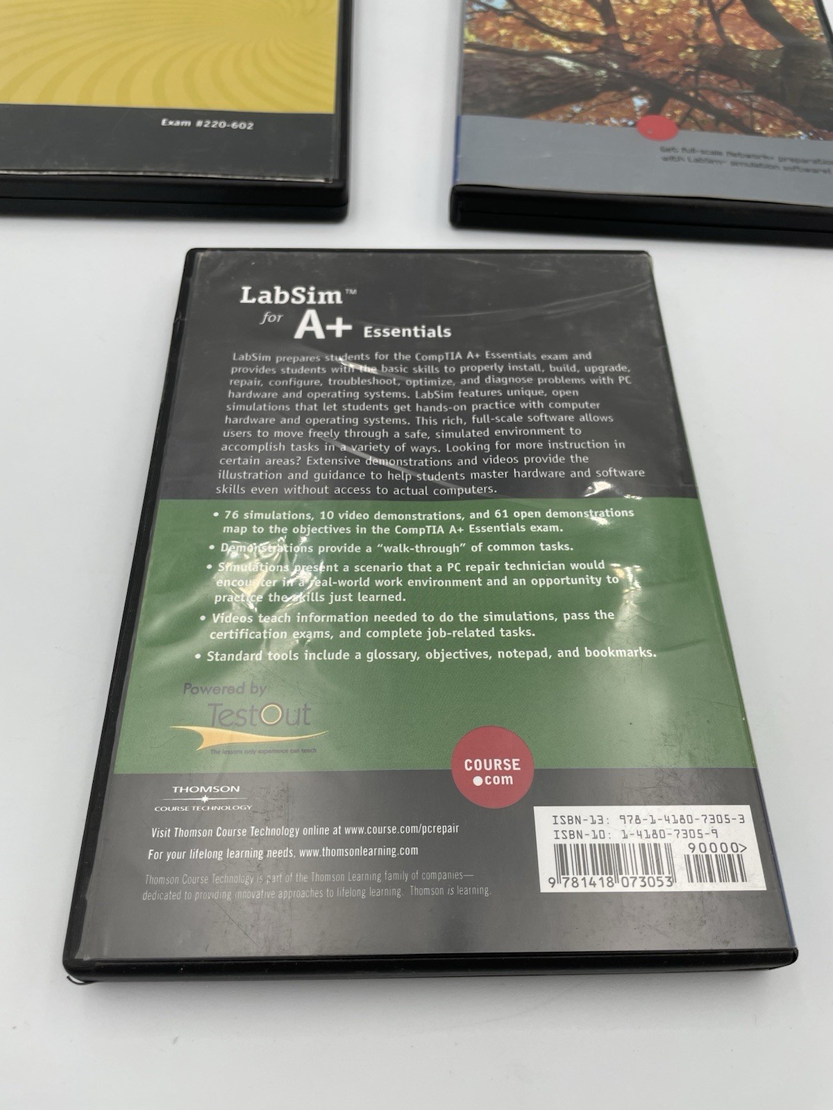 3 LabSim Thomson Course Technology A+ Essentials, IT, Network Programs M1 thumbnail 5