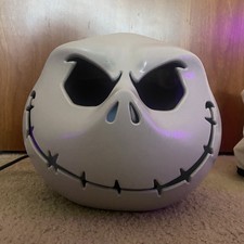 Disney Jack Skellington Lighted Prop Halloween White Purple