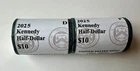 2025 Mint Wrapped Kennedy Half Dollar Rolls P & D
