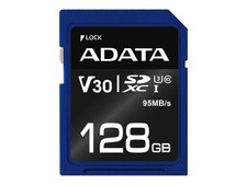 ADATA ASDX128GUI3V30S-R 128GB SDXC Class 10 UHS-I 100MB/s 60MB/s Premier Pro