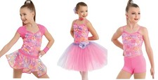 Dance Costume Pink Weissman 11049 Jazz Tap Ballet Sequin 3in1 Sparkle