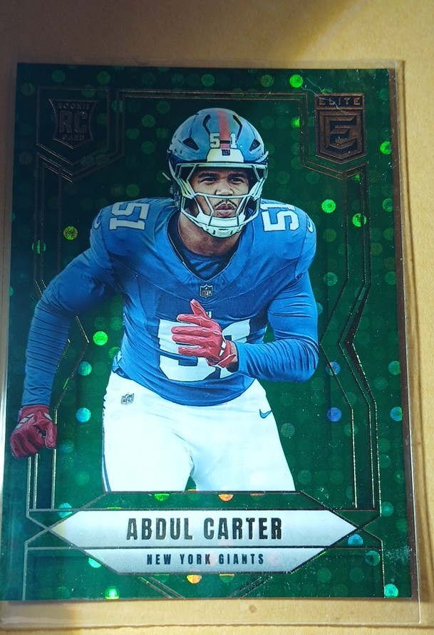 2025 Panini Donruss Elite - Rookies Abdul Carter #111 Green Disco (RC)