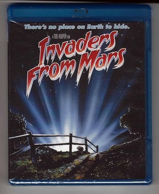 Invaders from Mars 1986 Blu-ray, SHOUT release with Special Features!, SEALED