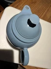 Fiesta Fiestaware Light Blue Ceramic Teapot With Lid And Circular Handle