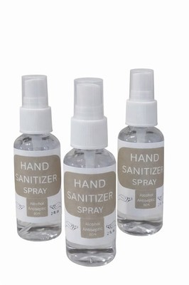 3 Pack Hand Sanitizer Spray, unscented, Meets WHO requirements.. Travel size