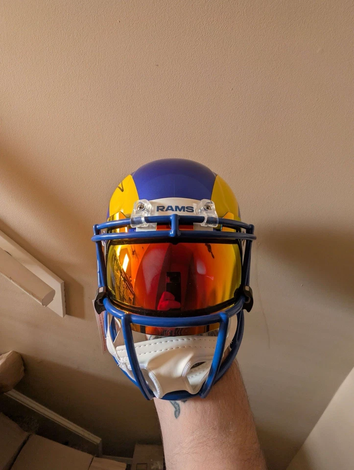 Casco Aaron Donald auténtico tamaño completo Rams Foto 4 de 4