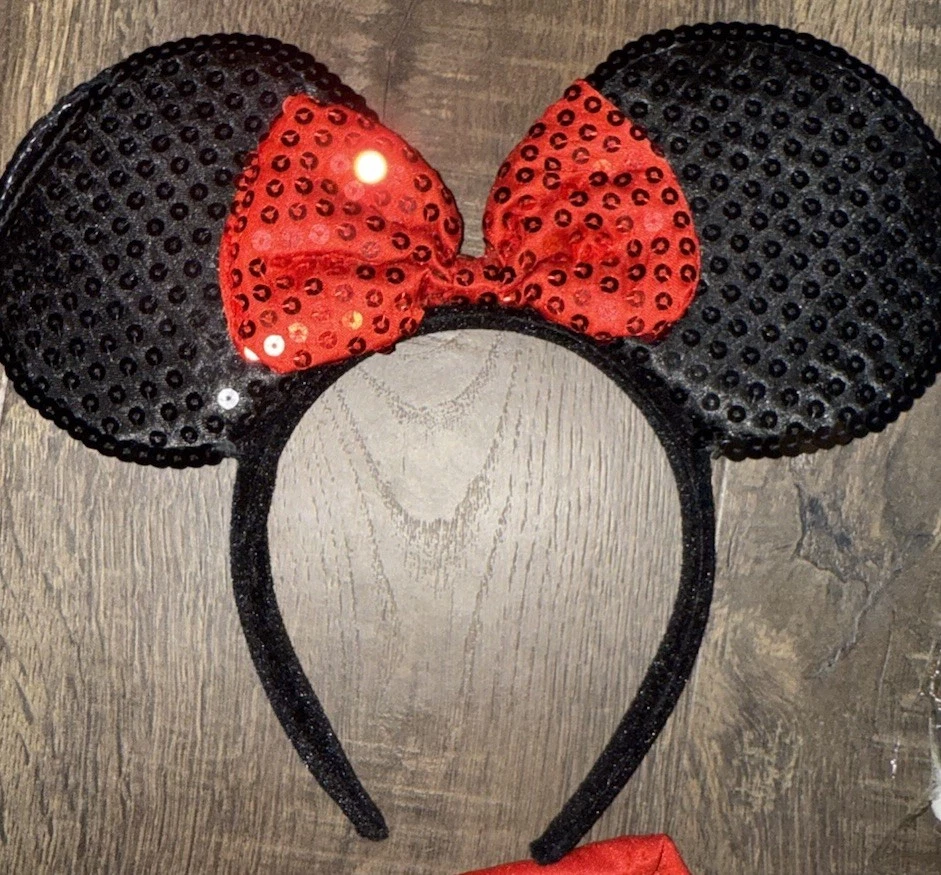 Camisa Disney Minnie Mouse Manga Larga Lentejuelas Terciopelo Halloween Extra Grande XL Foto 2 de 4