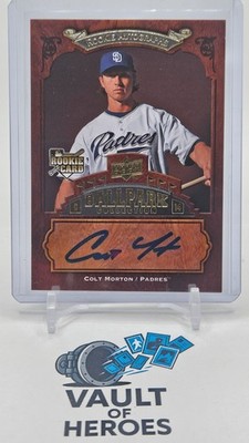 2008 Upper Deck Ballpark Collection Colt Morton RC Auto Padres #116