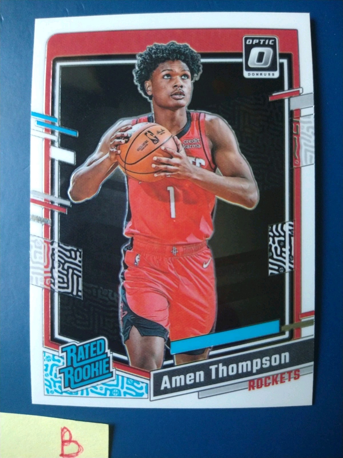 2023-24 Panini Donruss Optic Amen Thompson #229 Houston Rockets Rookie RC