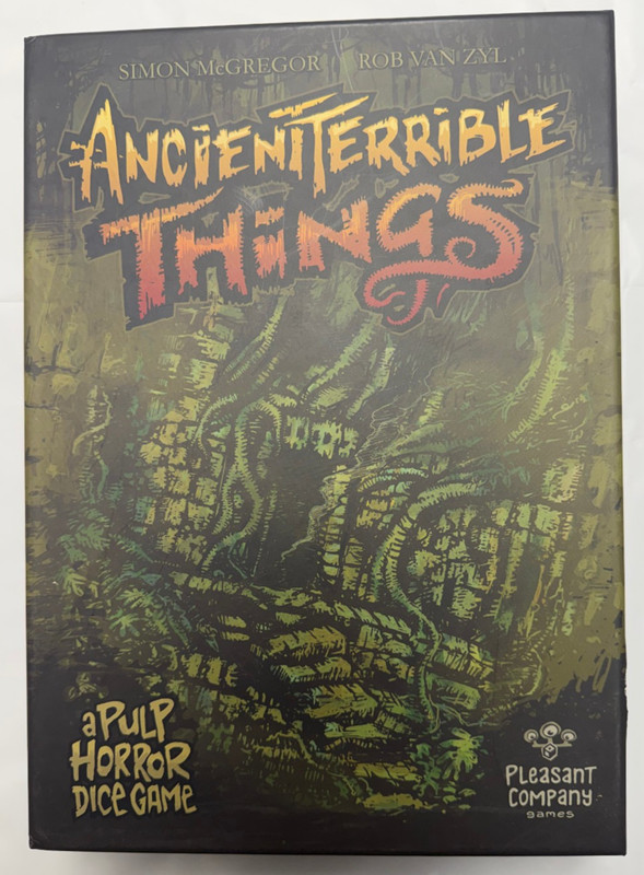 Ancient Terrible Things Board Game (1st Edition) With Expansion and Skull Dice