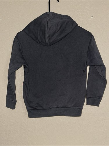 Marvel Boys Spiderman Hoodie Sweatshirt Size 6/7 Hooded - Picture 2 of 3