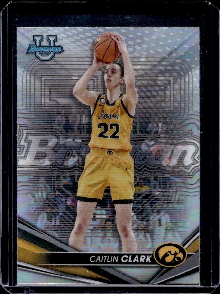 Caitlin Clark 2022-23 Bowman University Best Basketball #50 RC Refractor