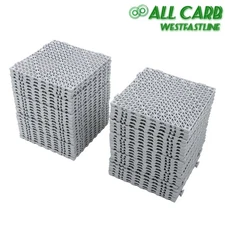 Interlocking Drainage Floor Mat 12"x 12" PVC Non-Slip Floor Tiles 50 Pack Gray