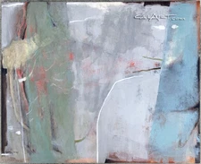 LARGE COLORFUL 1950S ABSTRACT OIL PAINTING FEMALE LAGUNA BEACH CA MID CENTURY