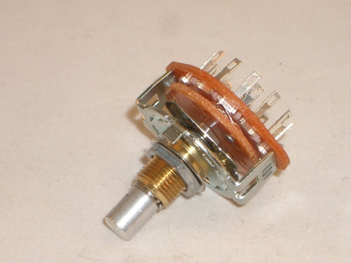 CED P-H393 ROTARY SWITCH 2 POLE 6 POSITION BBM NON-SHORTING 1/4in