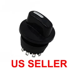 New 10 Position Rotary Selector Switch 125V/250V 1P10T 1 Pole with 40mm knob