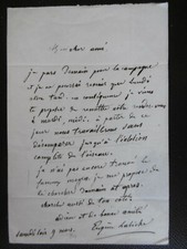 Eugene Labiche "Play Poet" Autograph 12.5x19cm Letter