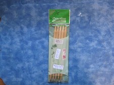 CHIAOGOO DOUBLE POINT PREMIUM BAMBOO 8" KNITTING NEEDLES SIZE 13 NIP F