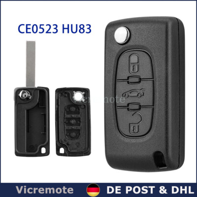 3 Tasten Ersatz Auto Schlüssel Gehäuse Für Peugeot Citroen Berlingo Jumpy 407 C4