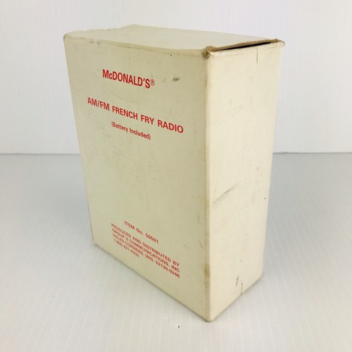 Vintage 1977 McDonalds AM/FM Pommes Frites Radio in Box funktioniert - Bild 14 von 16