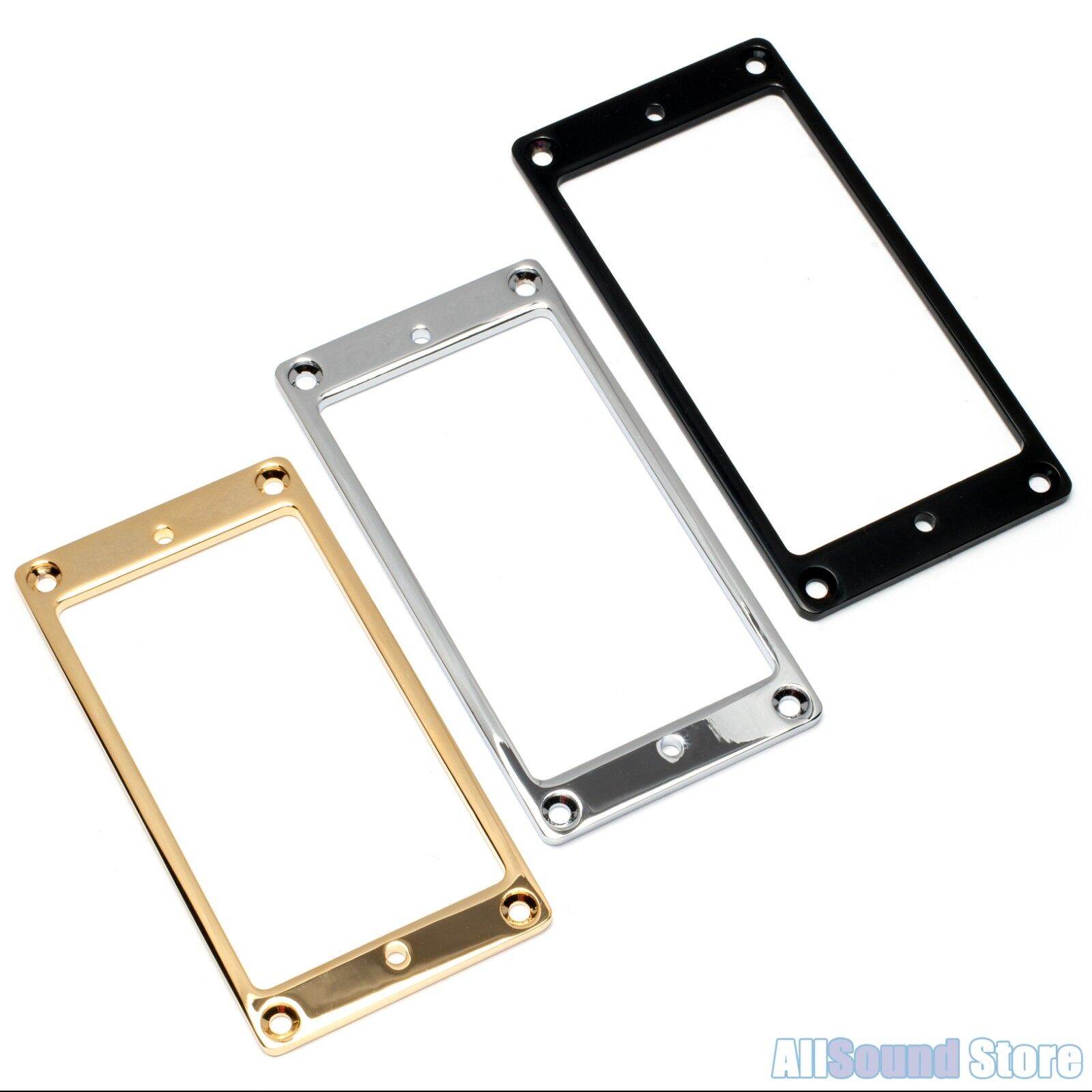 Plastic WD Music Humbucker Mounting Ring High Chrome
