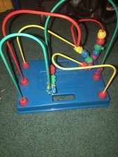 Playskool Cuentas Ocupadas Laberinto 1988 VINTAGE Montaña Rusa Trenes Médicos Oficina Juguete