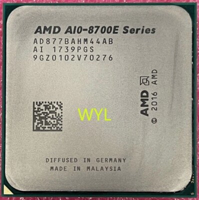 AMD PRO A10-8770E 2.8GHz 4-Core Socket AM4 Desktop CPU Processor AD877BAHM44AB