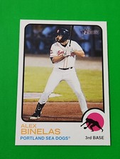 Alex Binelas 2022 Topps Heritage Minor League  #36 , Portland Sea Dogs