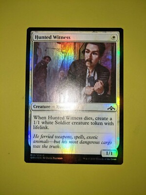 MTG 被覆foil FOIL Hunted Witness x1 Guilds of Ravnica 1x Magic the Gathering