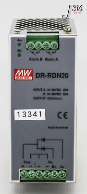 13341 MEAN WELL 20A POWER SUPPLY REDUNDANCY MODULE (NEW) DR-RDN20