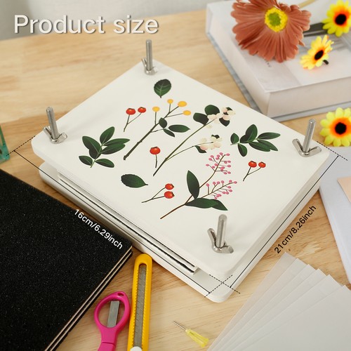 Flower Pressing Kit Large Professional Plants Press Kit 21 x 16cm Wooden guivq