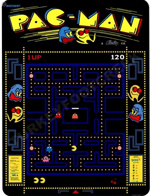 PAC-MAN Arcade 9'' x 12'' Metal Sign