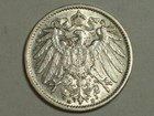 Silver 1907-D Germany Empire   Mark     KM#14    AU    SN6066 — photo 1