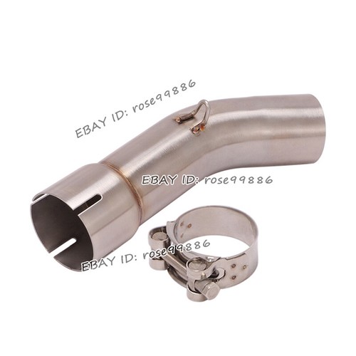 For SUZUKI SV650 2003-2015 Middle Exhaust Pipe Link 51mm Muffler Tail Tube - Picture 4 of 7