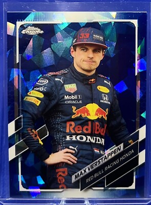 2021 Topps Chrome Sapphire Formula 1 F1 Max Verstappen Red Bull
