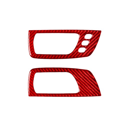 Red Carbon Fiber Interior Front Door Handle Panel Cover Trim For LEXUS RX330 350 - Imagen 5 de 12
