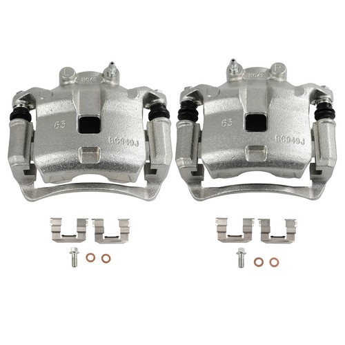 Front Pair Brake Calipers w/Bracket For 00-06 Nissan Sentra (Exc 2.5L L4 Models) - Picture 3 of 6