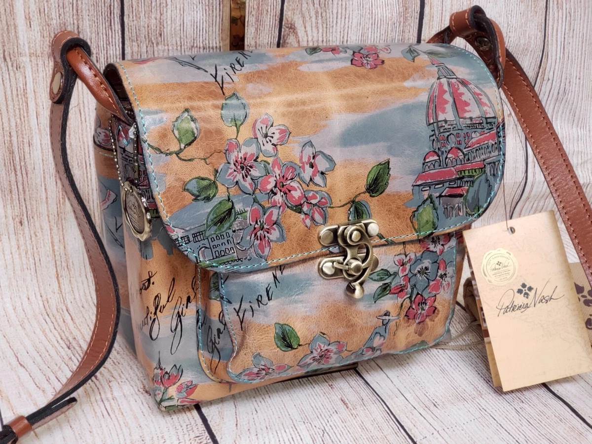 Patricia nash leather leandra flap crossbody sale